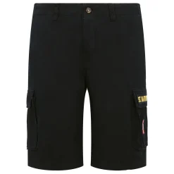 Blaue Cargo-Shorts aus Baumwolle