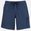 Blaue Comfort-Badeshorts für Herren