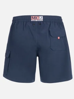 Blaue Comfort-Badeshorts für Herren