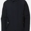 Blaue, marineblaue Kapuzen-Windjacke für Herren