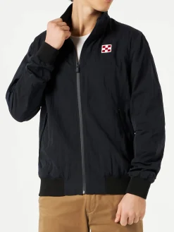 Blaue Matrosenjacke mit Reißverschluss