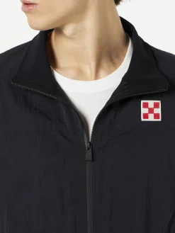 Blaue Matrosenjacke mit Reißverschluss