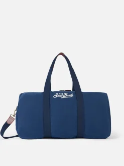 Blaue Reisetasche aus Leinen Jetleg