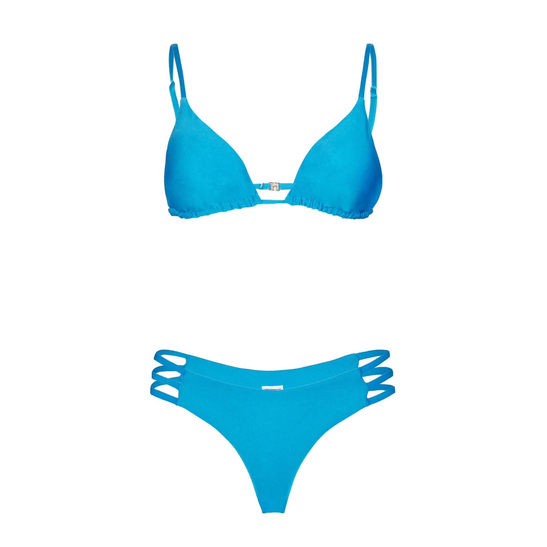 Blauer Damen-Triangel-Bikini