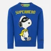 Blauer Jungenpullover mit Snoopy-Superhelden-Aufdruck | SNOOPY – PEANUTS™ SONDEREDITION
