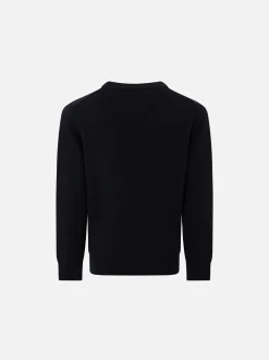 Blauer Marineblauer Snoopy Winter Mood-Pullover für Jungen – Sonderedition