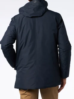 Blauer Voyager-Parka für Herren mit Kapuze