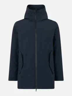 Blauer Voyager-Parka für Herren mit Kapuze