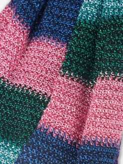 Blaues Chevron-Haarband für Damen