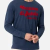 Blaues Herren-T-Shirt „Luton“ mit „Vacanze di Natale“-Filmlogo-Aufdruck | VACANZE DI NATALE SONDERAUSGABE