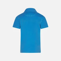 Blaues Jersey-Polo für Jungen