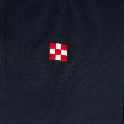 Blaues Piquet-Polo mit St. Barth-Logo