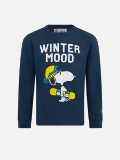 Blaues T-Shirt aus schwerer Baumwolle für Jungen mit Snoopy-Aufdruck | PEANUTS SPECIAL EDITION