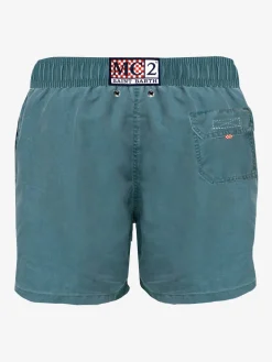 Blaugrüne Badeshorts für Herren