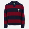 Blau-rot gestreiftes Poloshirt Covent für Jungen mit Snoopy-Aufdruck | SNOOPY PEANUTS SPECIAL EDITION