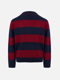 Blau-rot gestreiftes Poloshirt Covent für Jungen mit Snoopy-Aufdruck | SNOOPY PEANUTS SPECIAL EDITION