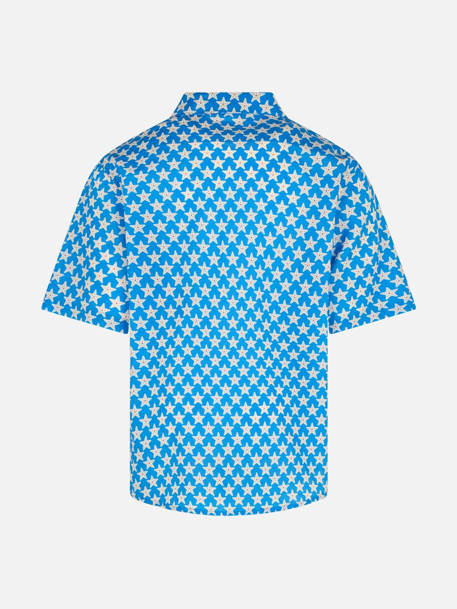 Blue Boy Musselin-Baumwollhemd Sharouk mit Seestern-Print