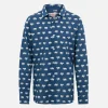 Blue Boy-Musselin-Baumwollhemd Sharouk mit Mikro-Nilpferd-Print