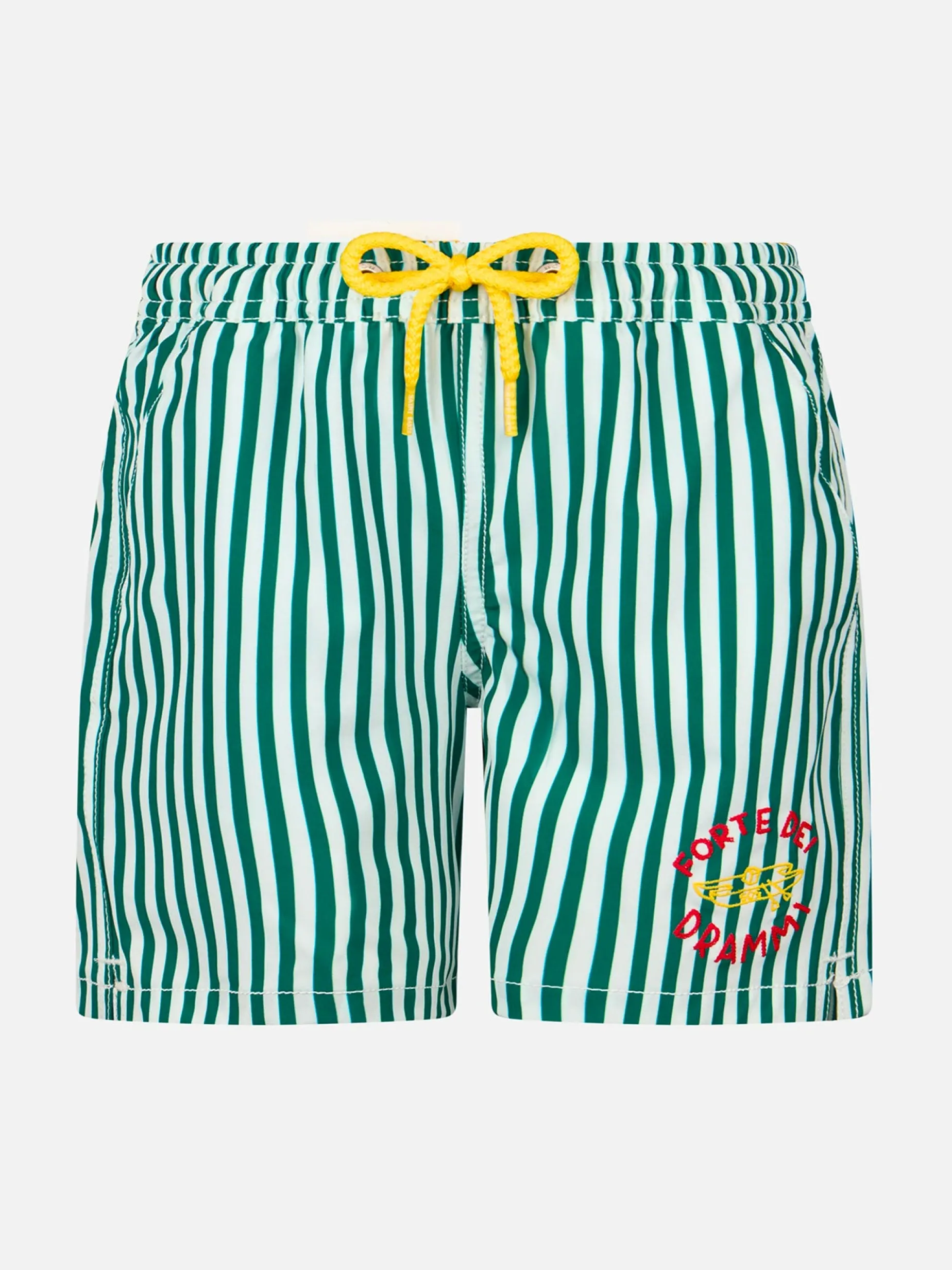 Boy Comfort Badeshorts mit „Forte dei Drammi“-Stickerei | INSULTI LUMINOSI SONDEREDITION