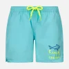 Boy Comfort Badeshorts mit „King of the Beach“-Stickerei