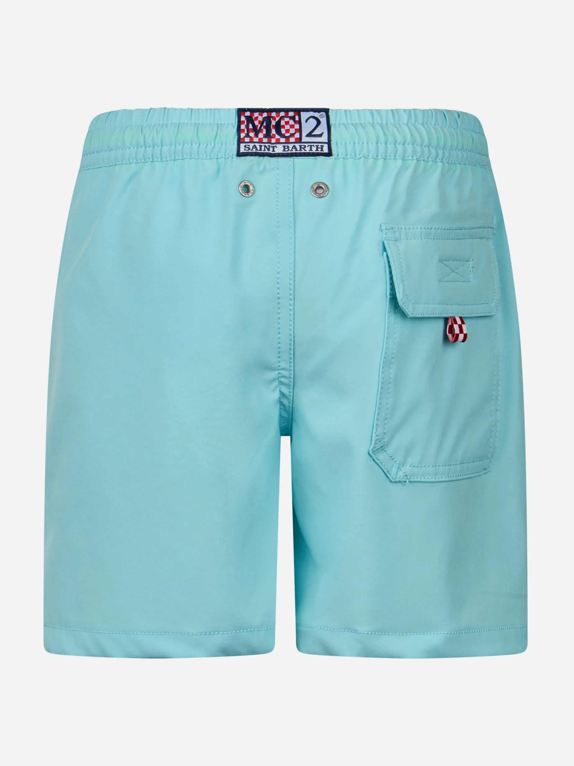 Boy Comfort Badeshorts mit „King of the Beach“-Stickerei