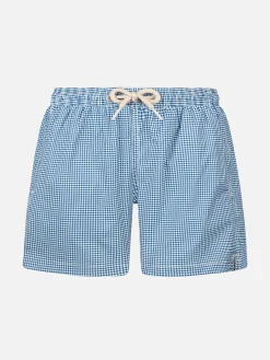 Boy Comfort Light Badeshorts mit Gingham-Print