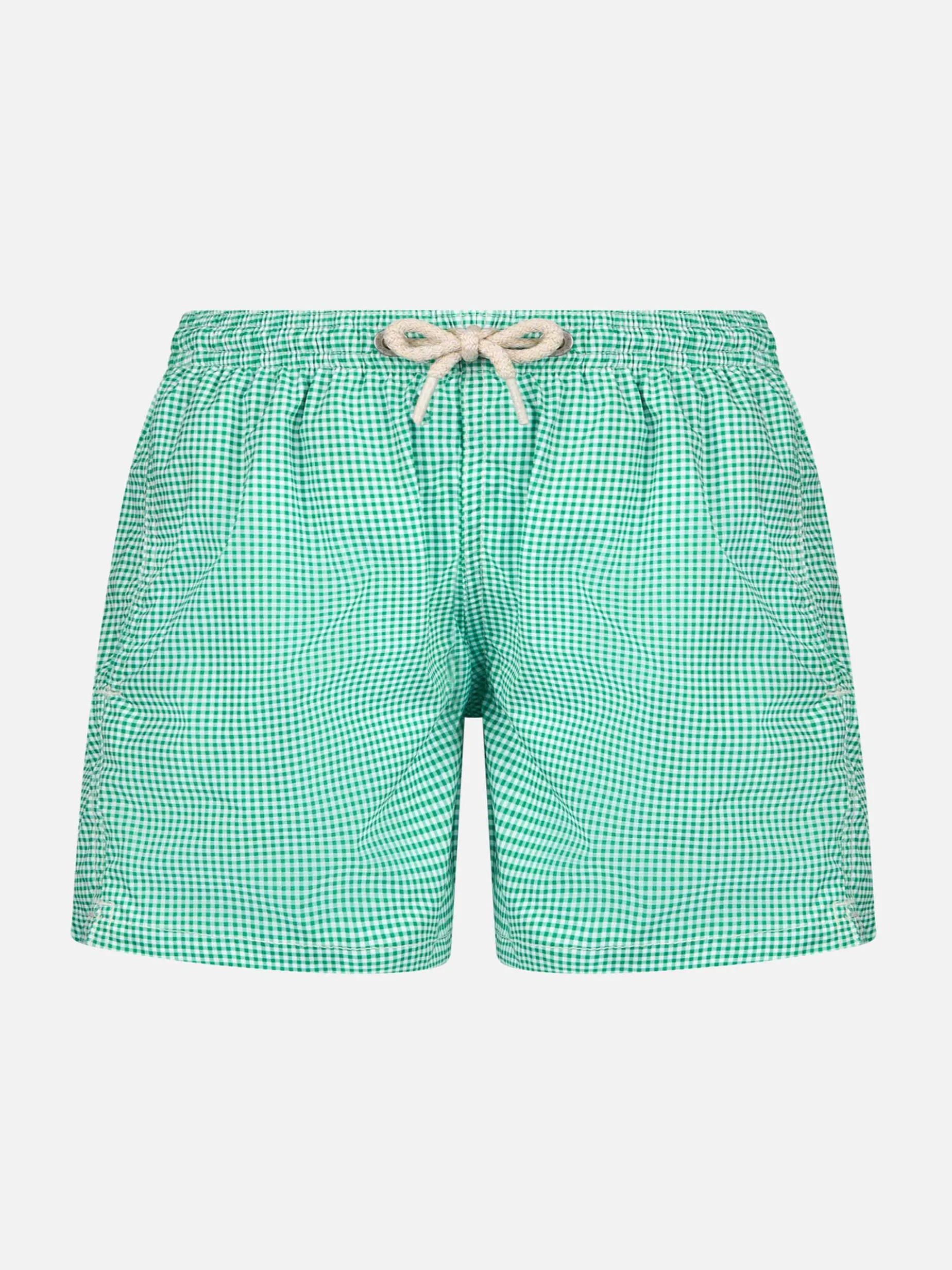 Boy Comfort Light Badeshorts mit Gingham-Print
