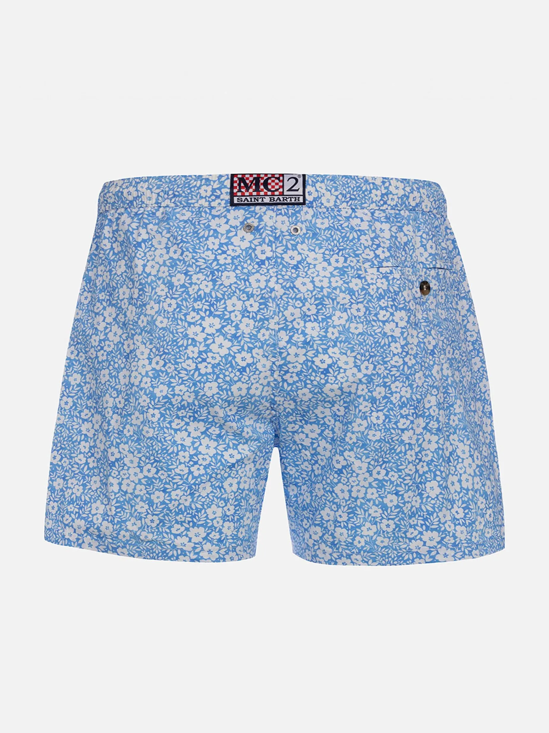 Boy Comfort Light Badeshorts mit Vintage-Blumendruck