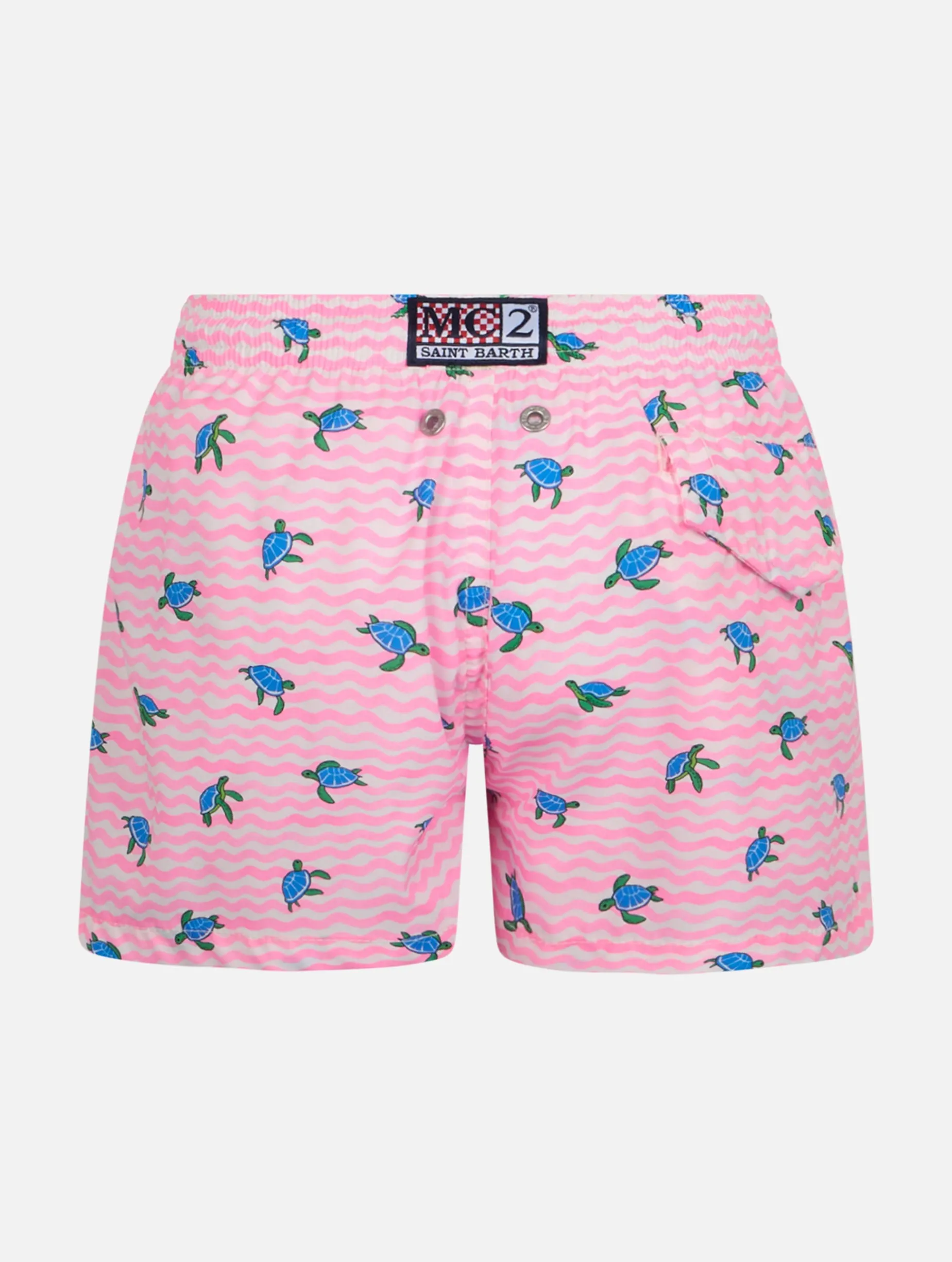 Boy Comfort Light Badeshorts mit Meeresschildkröten-Print