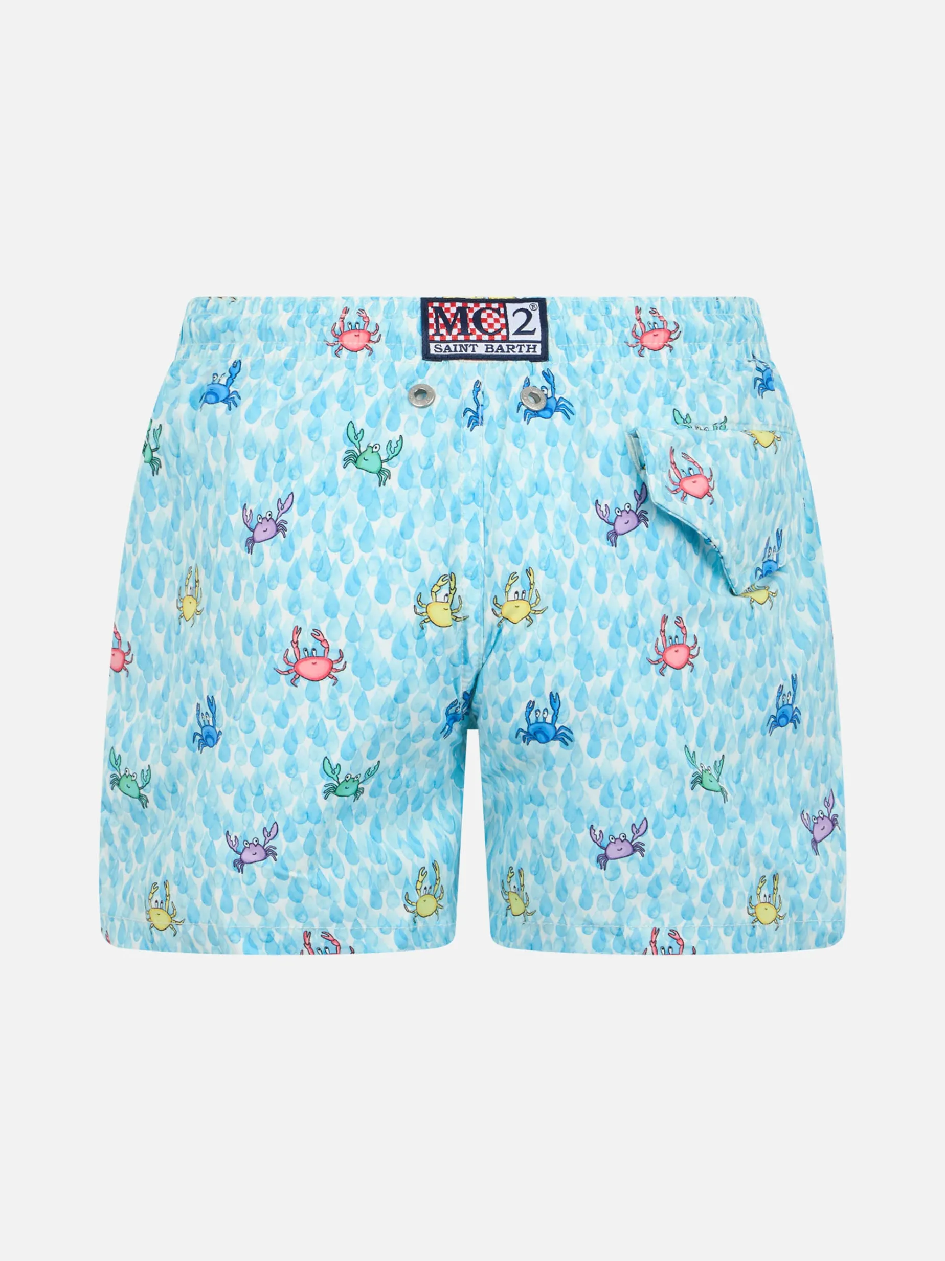 Boy Comfort Light Badeshorts mit Krabben-Print