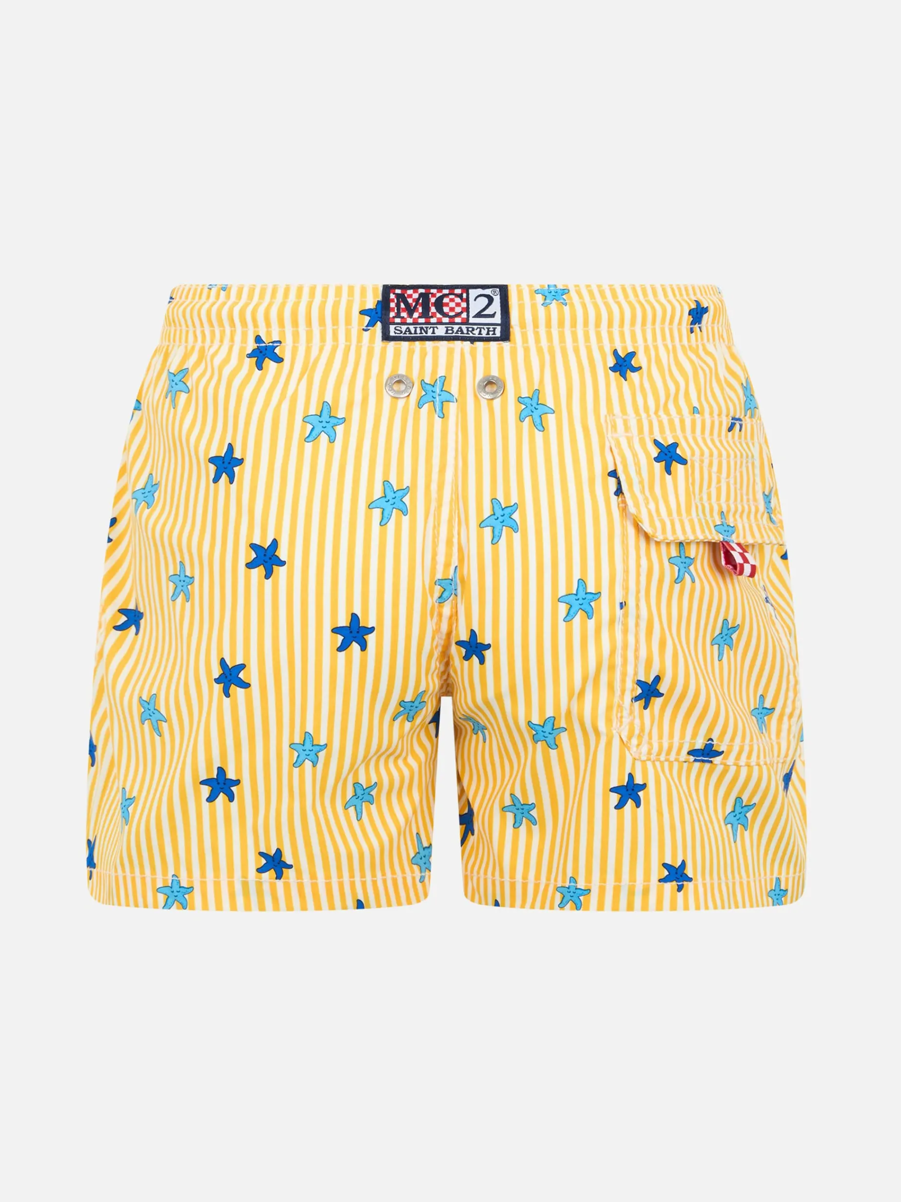 Boy Comfort Light Jr Badeshorts mit Seestern-Print