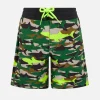 Boy Comfort Surf Jr Badeshorts mit Camo-Hai-Print