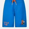 Boy Comfort Surf Jr Badeshorts mit platziertem Snoopy-Aufdruck