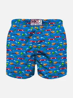 Boy Light Badeshorts mit Mini-Autos-Aufdruck