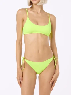 Bralette-Bikini für Damen in Neongelb Judy Virgo