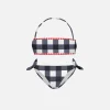 Bralette-Bikini für Mädchen mit Gingham-Print
