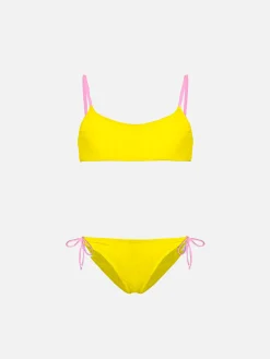 Bralette-Bikini für Mädchen mit St. Barth-Stickerei
