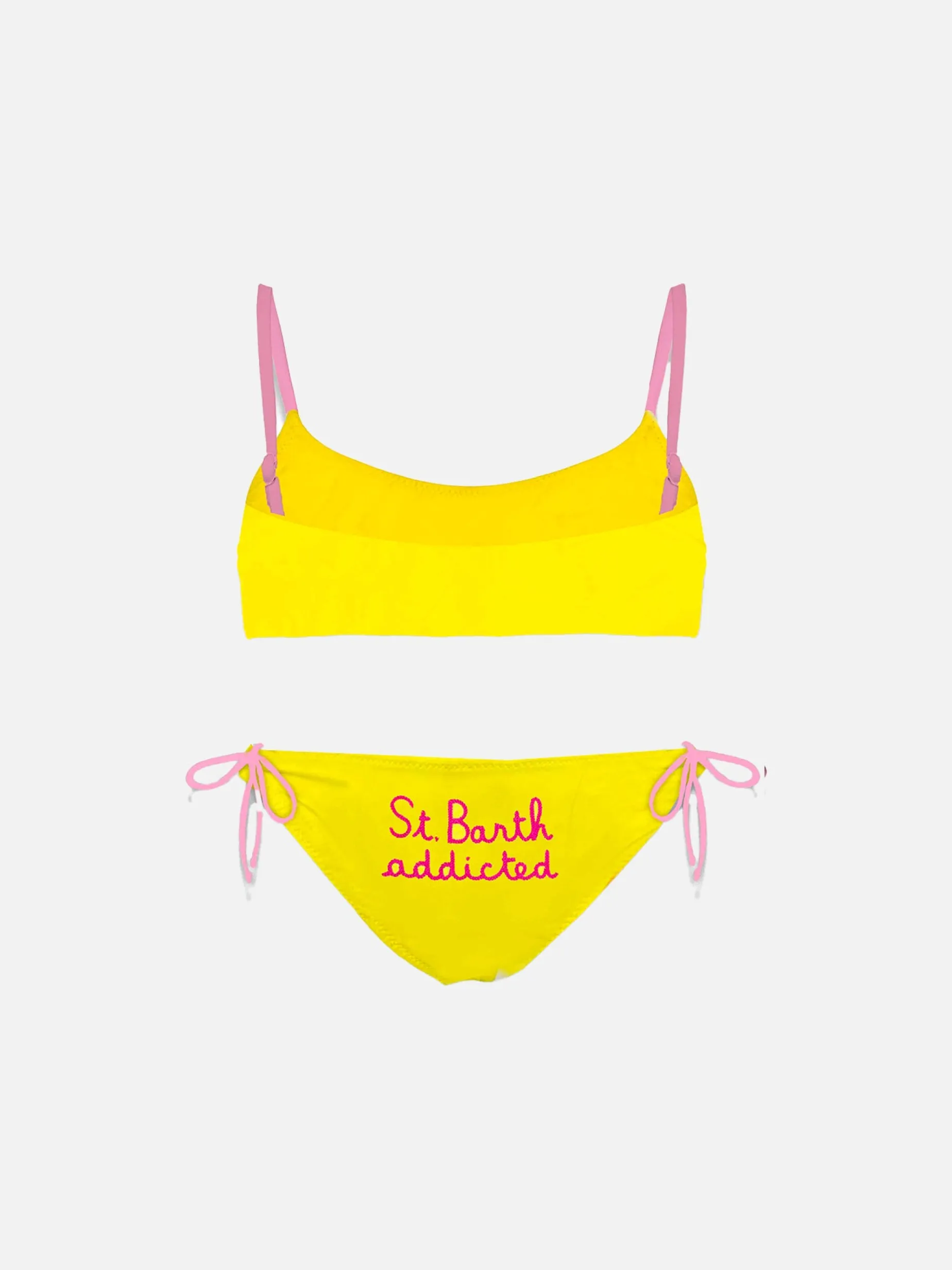 Bralette-Bikini für Mädchen mit St. Barth-Stickerei