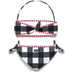 Bralette-Bikini für Mädchen mit Gingham-Print