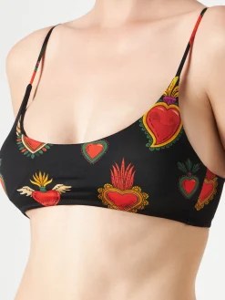 Bralette-Bikini mit heiligen Herzen für Damen