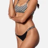 Bralette-Bikini mit Karomuster