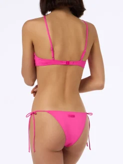Bralette-Bikini mit U-Ausschnitt für Damen in Neonpink May Marielle
