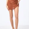 Braune kurze Pareo-Serie für Damen