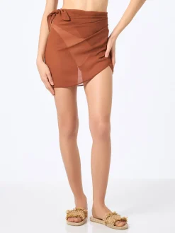 Braune kurze Pareo-Serie für Damen