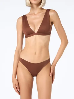 Brauner, heißversiegelter U-Bikini für Damen von Ofelia Reanna