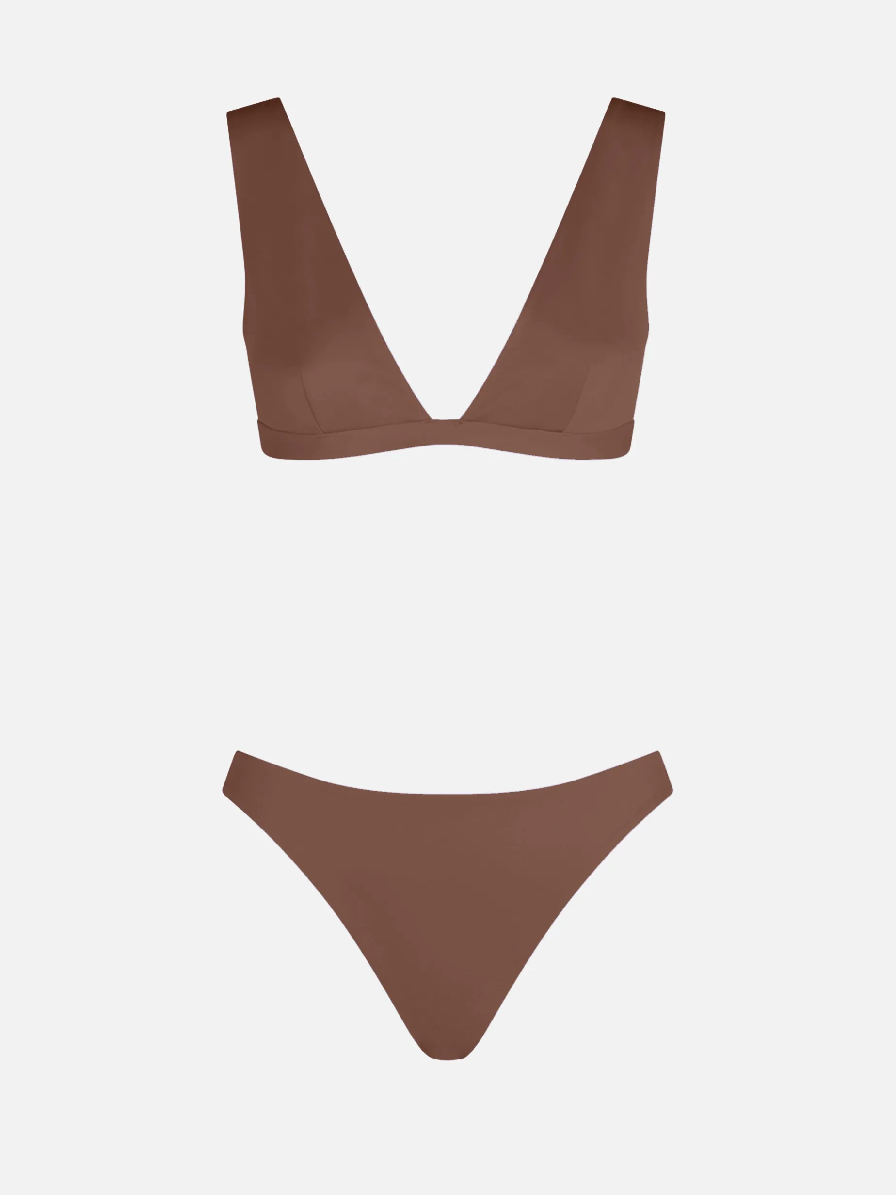 Brauner, heißversiegelter U-Bikini für Damen von Ofelia Reanna
