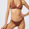 Brauner Triangel-Bralette-Bikini für Damen von Gaia Maia