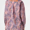 Brigitte-Baumwollhemd mit Liberty-Blumendruck | Hergestellt aus Liberty-Stoff