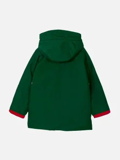 Britischer grüner Parka mit Kapuze für Jungen