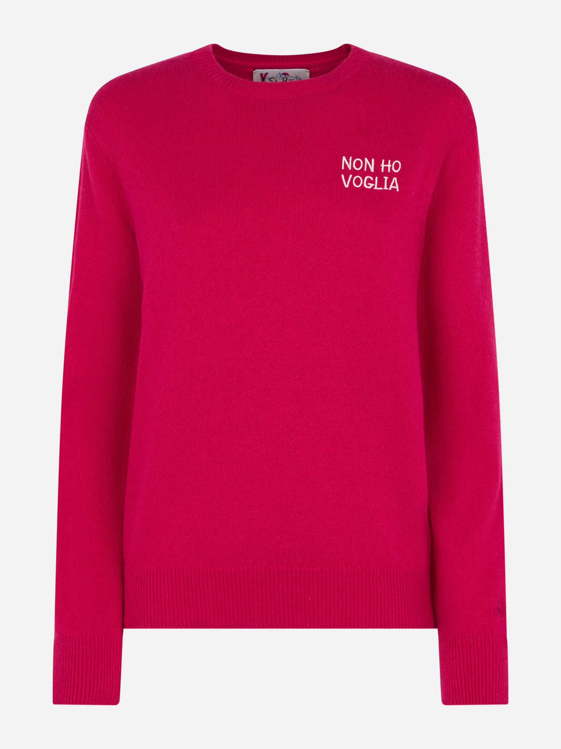 Burgunderfarbener Damenpullover New Queen mit Non-Ho-Voglia-Stickerei